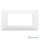 Plaque Plana Reflex neige pour 4 modules Vimar