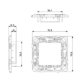 Support Plana 2 modules Vimar - 1