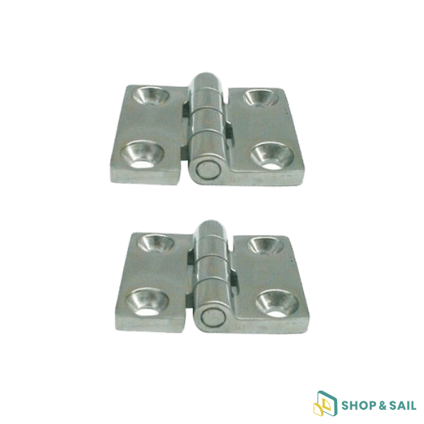 Charnière inox forgé 38 x 38 x 4 mm - Lot de 2