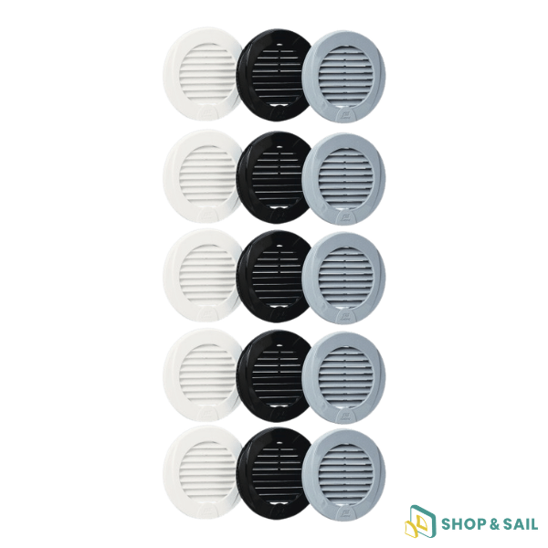 Aération grille simple 3 - Blanc Plastimo - Lot de 5