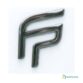 Logo autocollant effet inox Fountaine Pajot