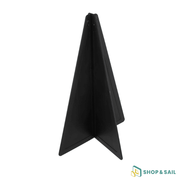 Cône noir pliant de signalisation réglementaire