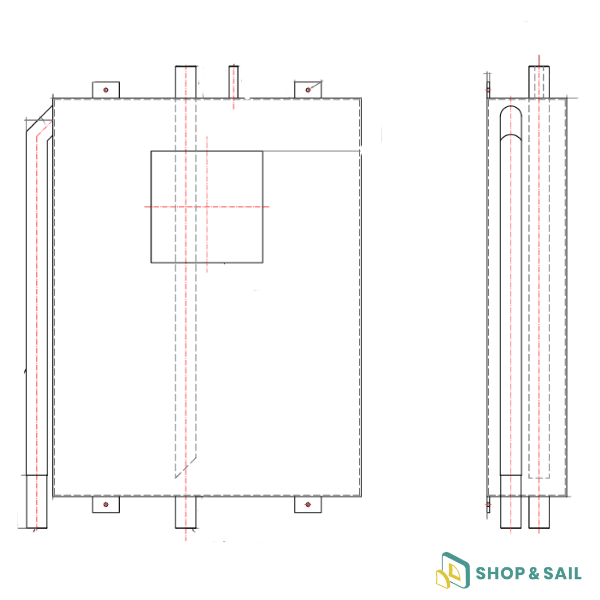 Holding tank for Nautitech 46 Open