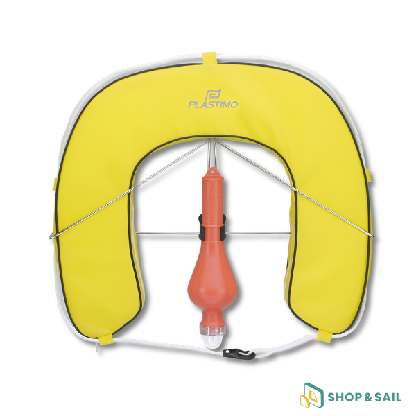 Bouée fer à cheval déhoussable jaune - Plastimo