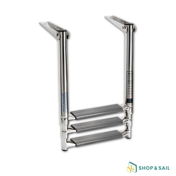 Échelle télescopique en inox Osculati