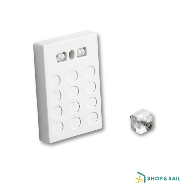 Ensembles de fixation et caches d'embase pour rideaux - lot de 10