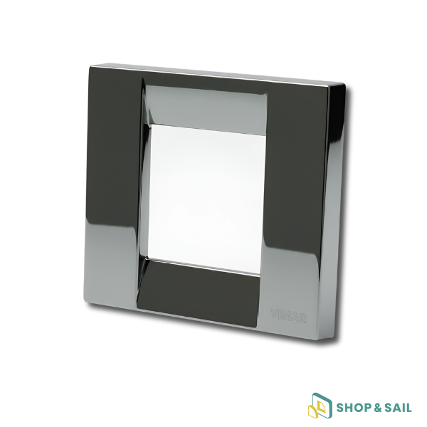 Plaque Classica 1-2M métale chrome Vimar