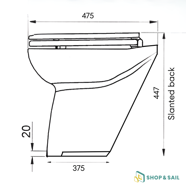 Toilettes deluxe DF17 SC 12V avec électrovanne Jabsco Toilettes deluxe DF17 SC 12V avec électrovanne Jabsco schéma