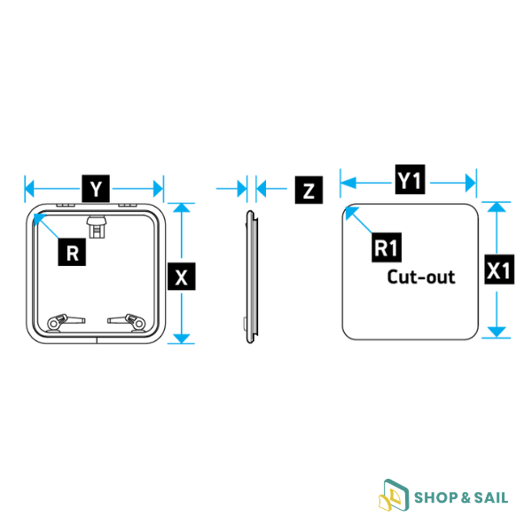 Panneau de pont Medium Profile Lewmar Panneau de pont Medium Profile Lewmar