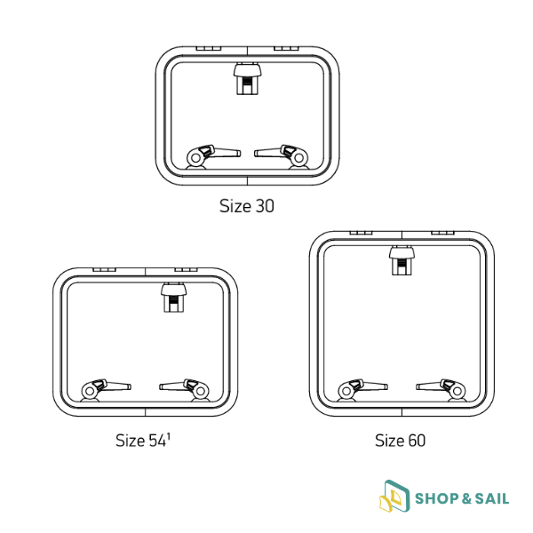 Panneau de pont Lewmar Medium Profile Blanc Panneau de pont Lewmar Medium Profile Blanc