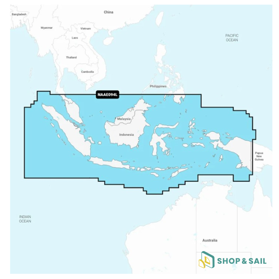 Carte marine AE094L Indonésie Malaisie Navionics