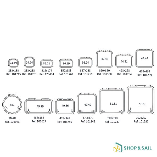 Panneau de pont Cristal Goiot tailles Panneau de pont Cristal Goiot tailles