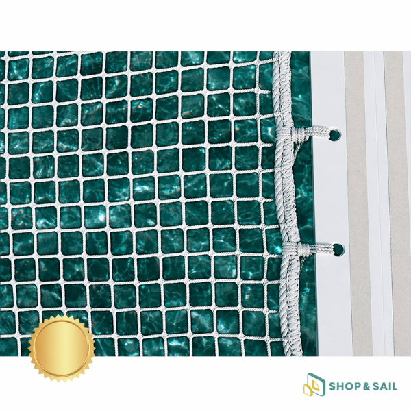 Filet de trampoline 30 x 30 polyester – Premium – Lagoon