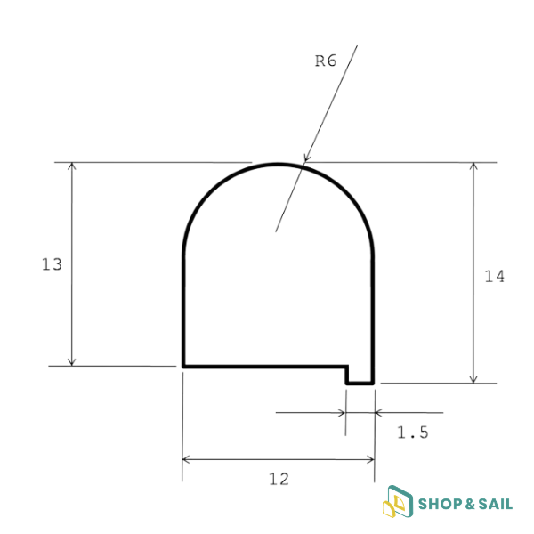 Joint d'étanchéité Cristal 12x12 mm Goiot