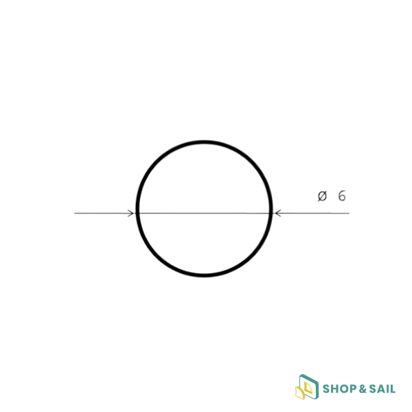 Joint d'étanchéité D6 mm pour panneau Integration 20.10 et 26.13 Goiot