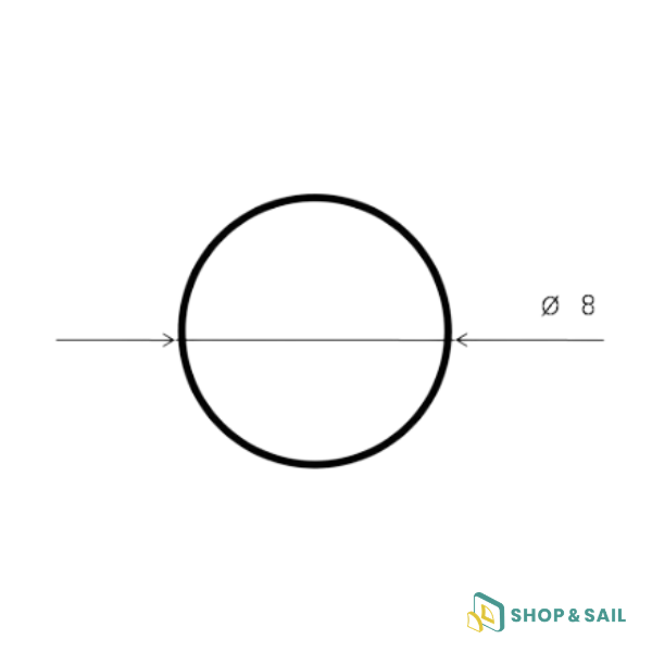 Joint d'étanchéité D8 mm pour panneau Integration Goiot