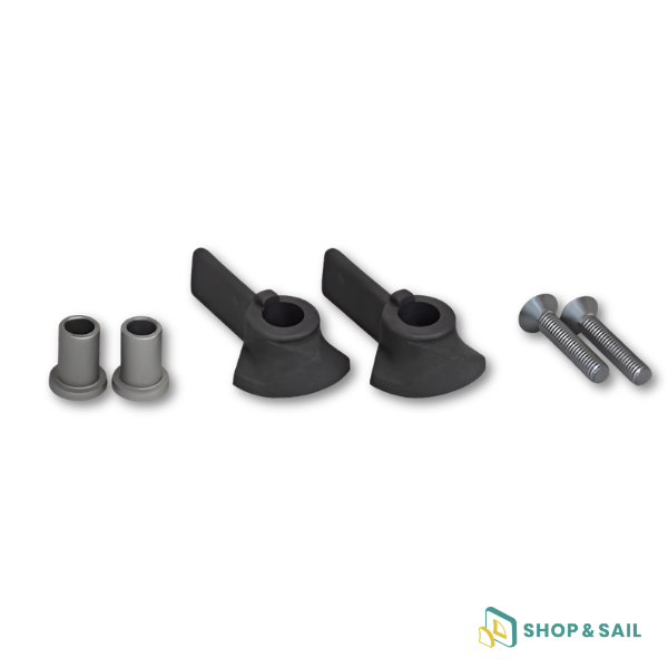 Kit de 2 petites poignées intérieures pour panneau cristal Goiot