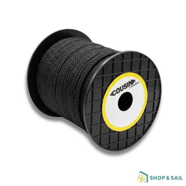 Tresse Polyester Noire Ø 4mm Cousin