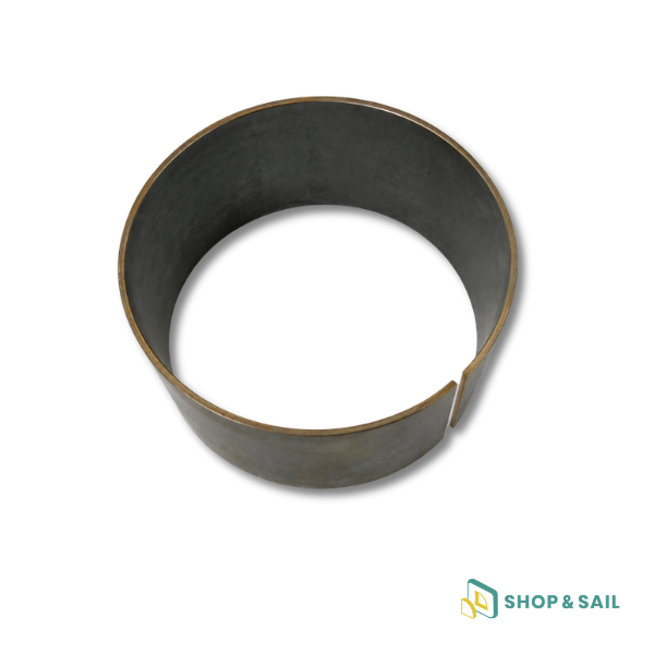 Bague de safran en bronze Ø120 mm pour voilier Beneteau Oceanis 46 et système de gouverne marin.