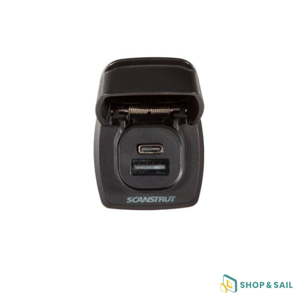 Prise double USB-A USB-C Flip Pro Plus Scanstrut