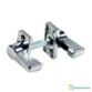Tourniquet Zamak chrome brillant double tige de 6 mm