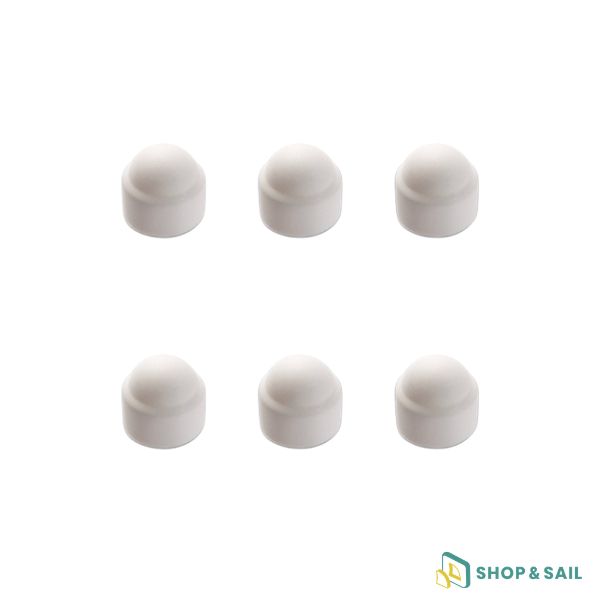 Euro Marine hexagonal screw cover Ø8 mm – Pack of 6