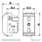 Prise électrique 2P+T 16A 250V Vimar IDEA SICURY P17/11