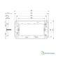Support Idea 4 modules Vimar Schema