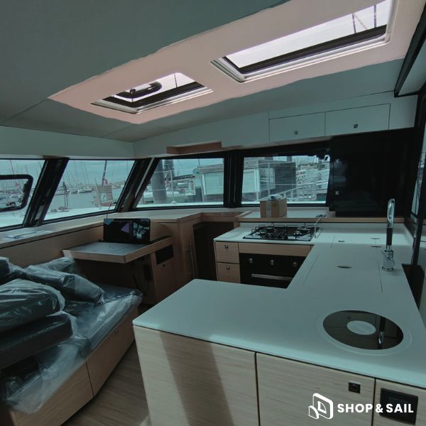 Vaigrage beige avec contreplaqué pour Nautitech 46 Open