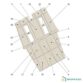 Vaigrage avec contreplaqué beige d'origine pour Nautitech 46 Open. Remplacez vos panneaux d'habillage intérieur en sélectionnant les éléments souhaités sur le plan.