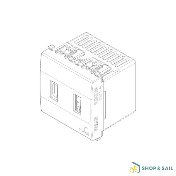 Alimentation Eikon USB A+C Vimar-3 Alimentation Eikon USB A+C Vimar-3