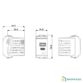 Alimentation USB A+C blanche 5V 3A 15W avec ports USB-A et USB-C pour installation électrique de bateau.