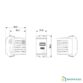 Prise alimentation USB A+C grise 5V 3A 15W avec ports USB-A et USB-C pour installation électrique de bateau.