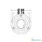 Bouchon de nable Clever Protect Diesel Ø50 mm avec corps en technopolymère et protection en inox poli miroir pour réservoir bateau.