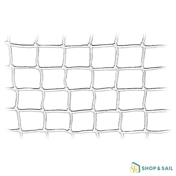 Filet de sécurité blanc pour balcon de bateau en rouleau de 30 m, disponible en 450 ou 600 mm.