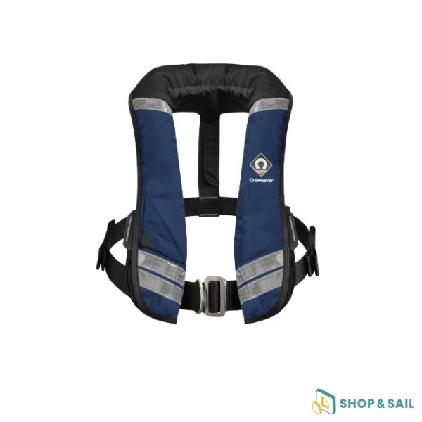 Gilet de sauvetage Crewfit 150N XD automatique avec harnais Crewsaver bleu