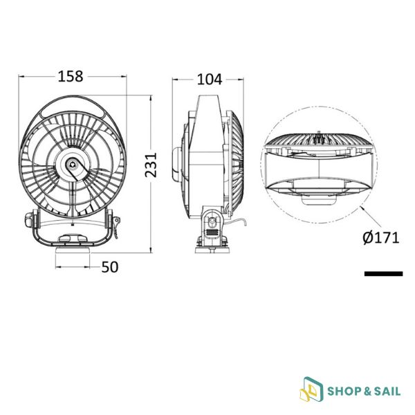 Ventilateur CAFRAMO Bora II Ventilateur CAFRAMO Bora II