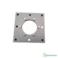 Platine carrée en aluminium pour support de boîtier de safran Fountaine Pajot. Pièce de remplacement robuste pour le système de gouverne de votre catamaran.