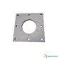 Platine carrée en aluminium pour support de boîtier de safran Fountaine Pajot. Pièce de remplacement robuste pour le système de gouverne de votre catamaran.