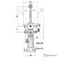 Manette de commande moteur mécanique double levier Flexball 595 pour bateau