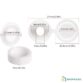 Cache-vis scellable blanc – Lot de 20