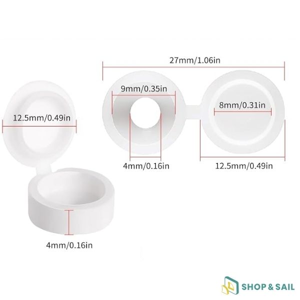 Cache-vis scellable blanc – Lot de 20 Cache-vis scellable blanc – Lot de 20