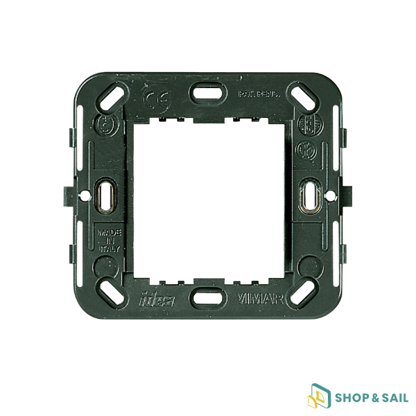 Support Vimar 17087 gris sans vis pour 2 modules réduits, série IDEA