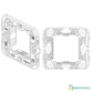Support Vimar 17087 gris sans vis pour 2 modules réduits, série IDEA