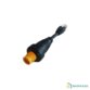 Câble adaptateur Ethernet Navico Simrad avec connecteur rond jaune 5 broches et prise RJ45 mâle.