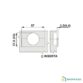 Charnière Blum 110° pour porte en applique avec cote fixe 11 mm