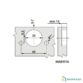 Charnière Blum 110° pour porte en applique avec cote fixe 11 mm