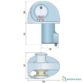 Guindeau électrique horizontal Quick Eagle 12 V 1000 W avec poupée inox AISI 316 et barbotin mixte 10 mm.