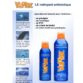 Aérosol nettoyant antistatique Vuplex pour plexiglas et surfaces plastiques de bateau, disponible en 235 ml et 445 ml.